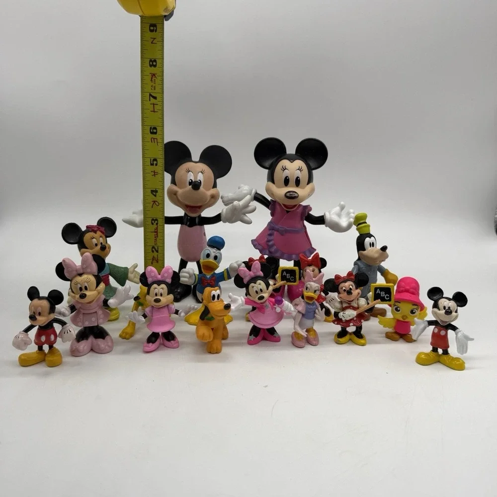 Disney Mixed Lot Of Minnie & Friends Lot Donald Goofy Daisy Pluto Cake Toppers
